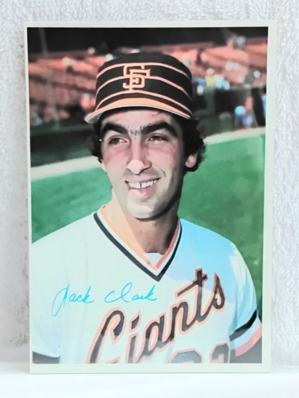 3/$25 VG/E 1980 Topps 5" x 7" Jack Clark Jumbo MLB Signature Card 54!!